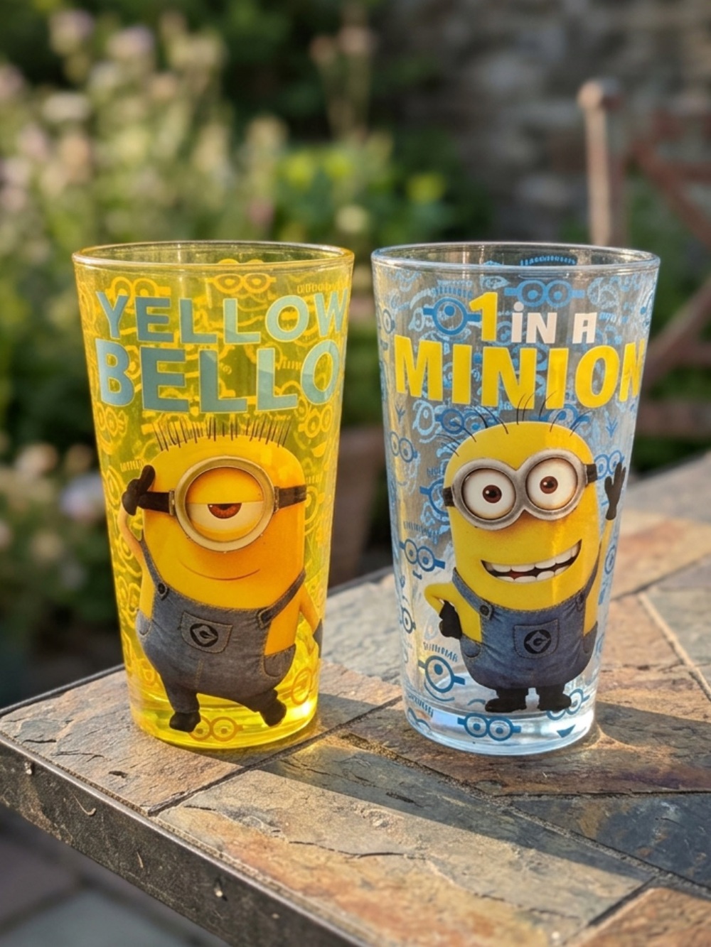 Despicable Me Minions Glasses - Set of 2